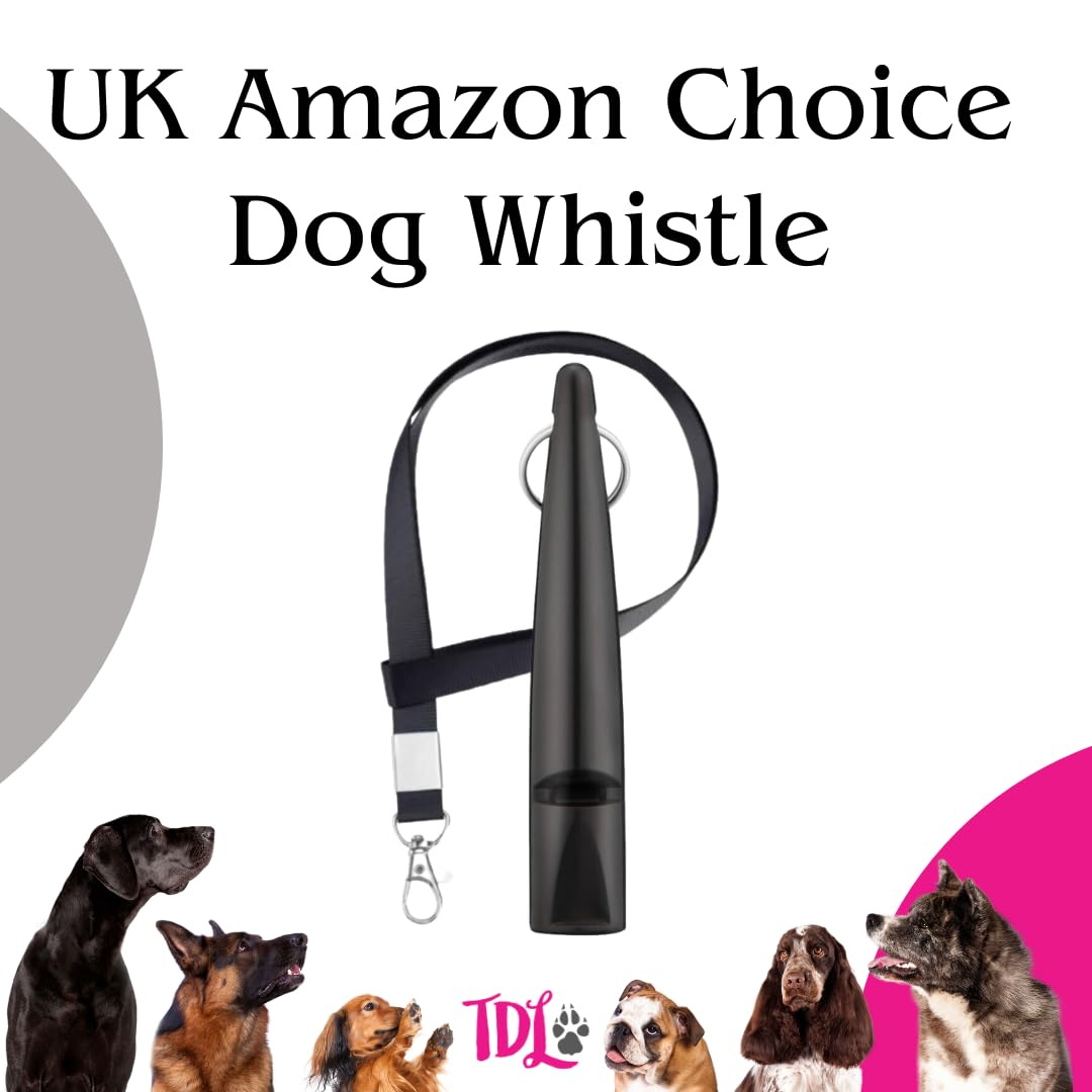 TDL Gun Dog Training Whistle with Lanyard - Dog Whistle with Loud, Solid Tone & Far Reaching Sound - Ideal High-Frequency Long-Distance Dog Recall Whistle for Most Breeds