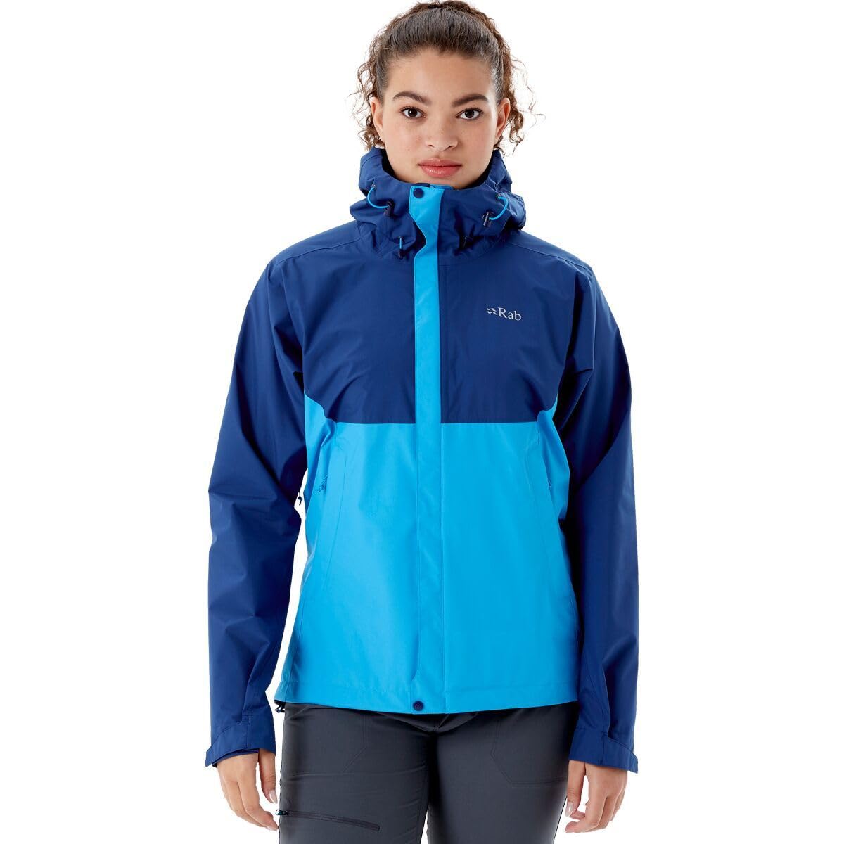 Rab Women's Downpour Eco Waterproof Breathable Jacket for Hiking, Trekking, & Climbing