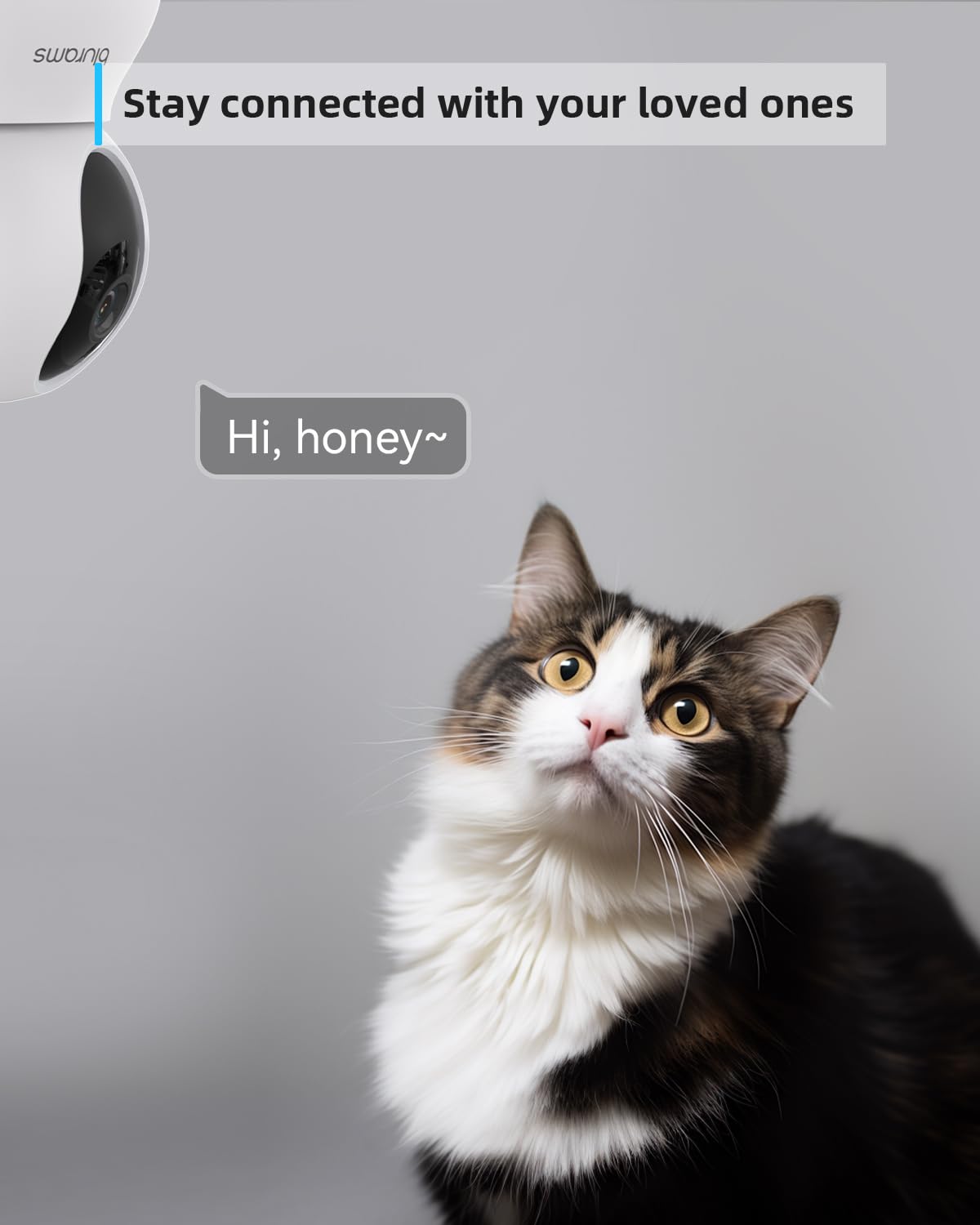 blurams Pet Camera 2K, Indoor Camera, Dog Camera, 360° Home Security Camera, Night Vision, Motion Tracking, 2-Way Talk, Cloud&SD, APP Control, Works with Alexa