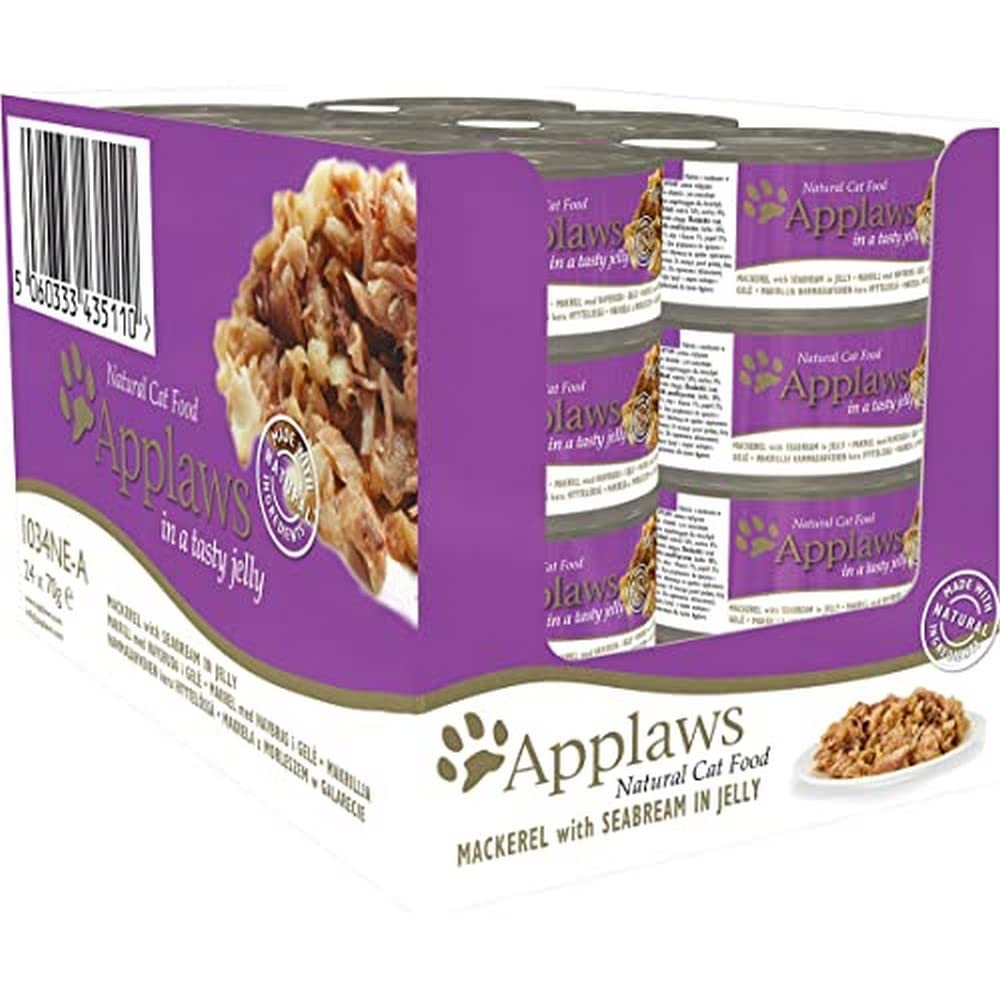 Applaws Natural Wet Cat Food, Chicken in Jelly 70 g Tin (Pack of 24 Tins)