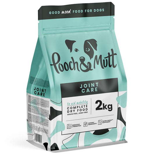 Pooch & Mutt - Joint Care, Complete Grain Free Dry Dog Food for Mobility Support, Salmon and Sweet Potato, 2kg