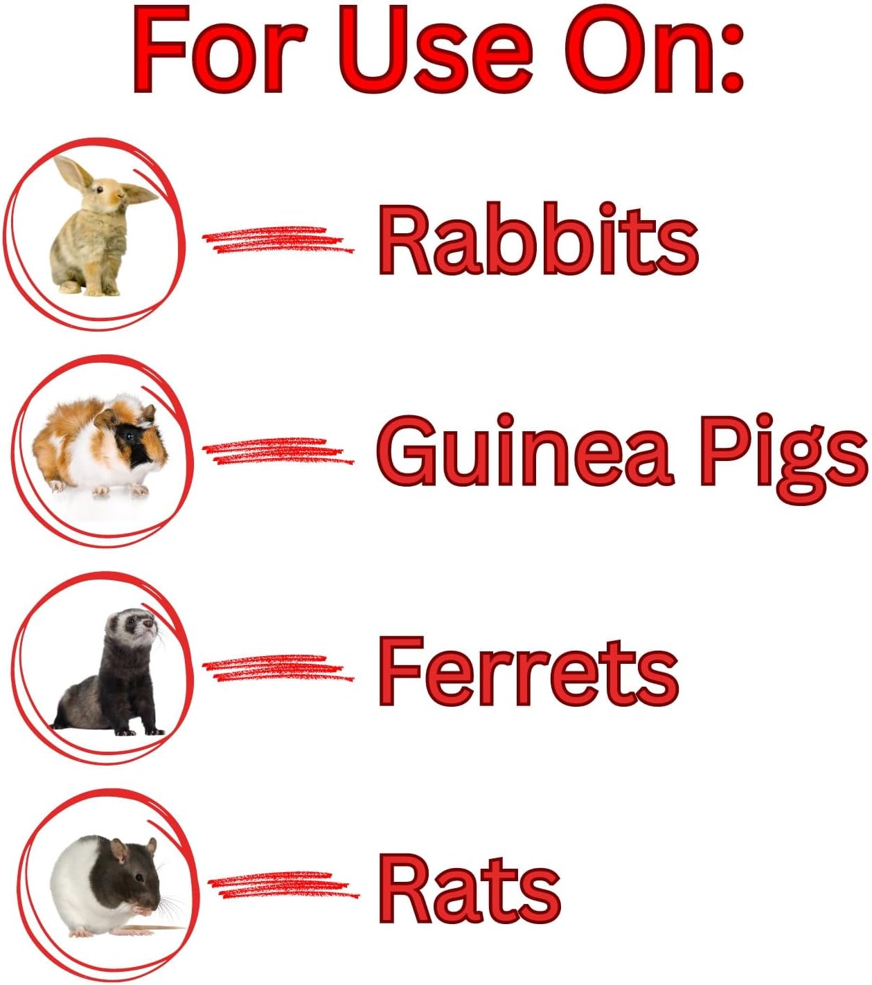 Little Furries - 5 PIPETTES - Anti-Parasite Spot-On - Treat Rabbits, Guinea Pigs, Ferrets, & Rats Over 300 g - Kills Lice, Mice, Fleas, & Roundworms