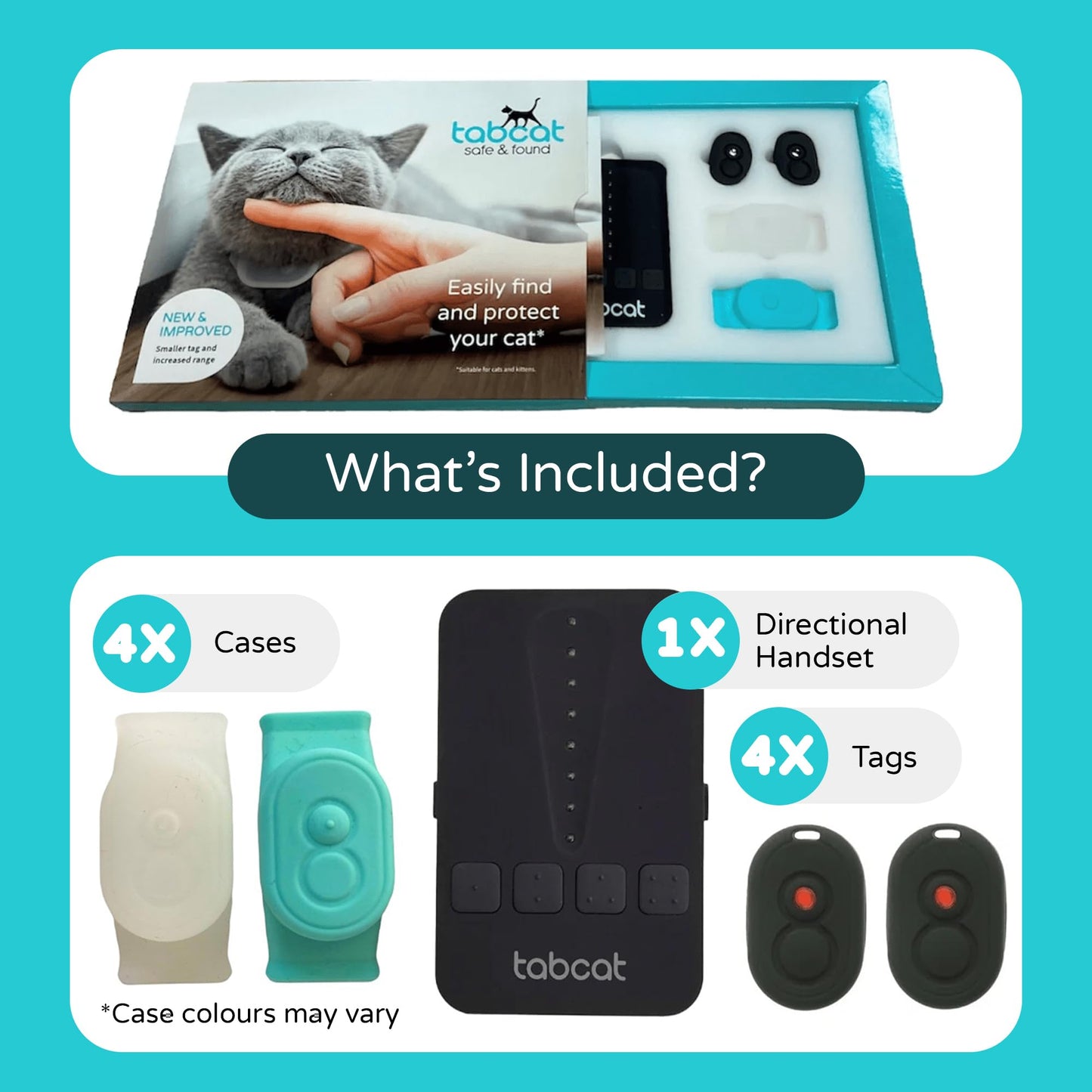 V2 Cat & Kitten Tracker - More Accurate than GPS - No Monthly Fee or Subscription - Includes 2 Homing Tags - Up To 150m Range - Small & Lightweight Tags Perfect to Find Indoor & Outdoor Cats