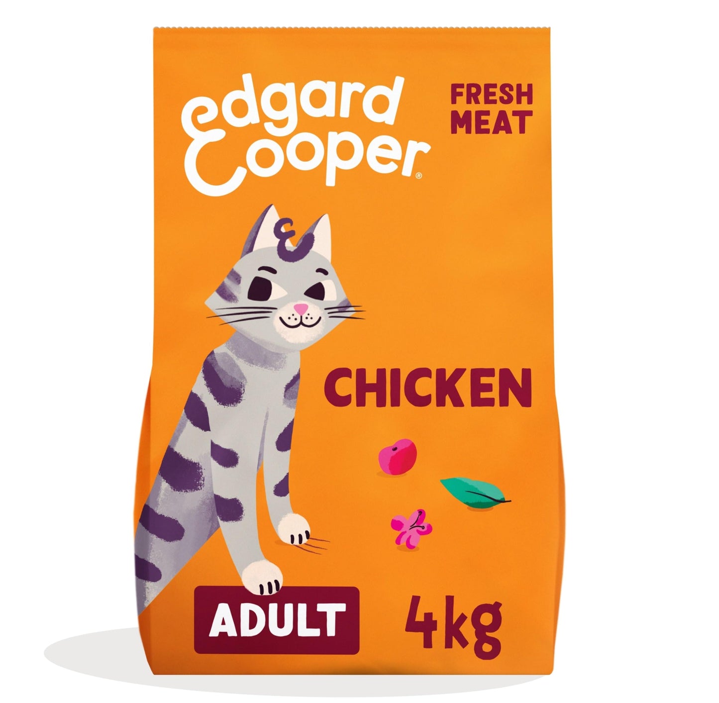 Edgard and Cooper Dry Cat Food Grain Free Adult Chicken 2kg - Natural, Fresh Meat for indoor or outdoor cats, Junk free, Healthy Ingredients, help support sensitive stomachs