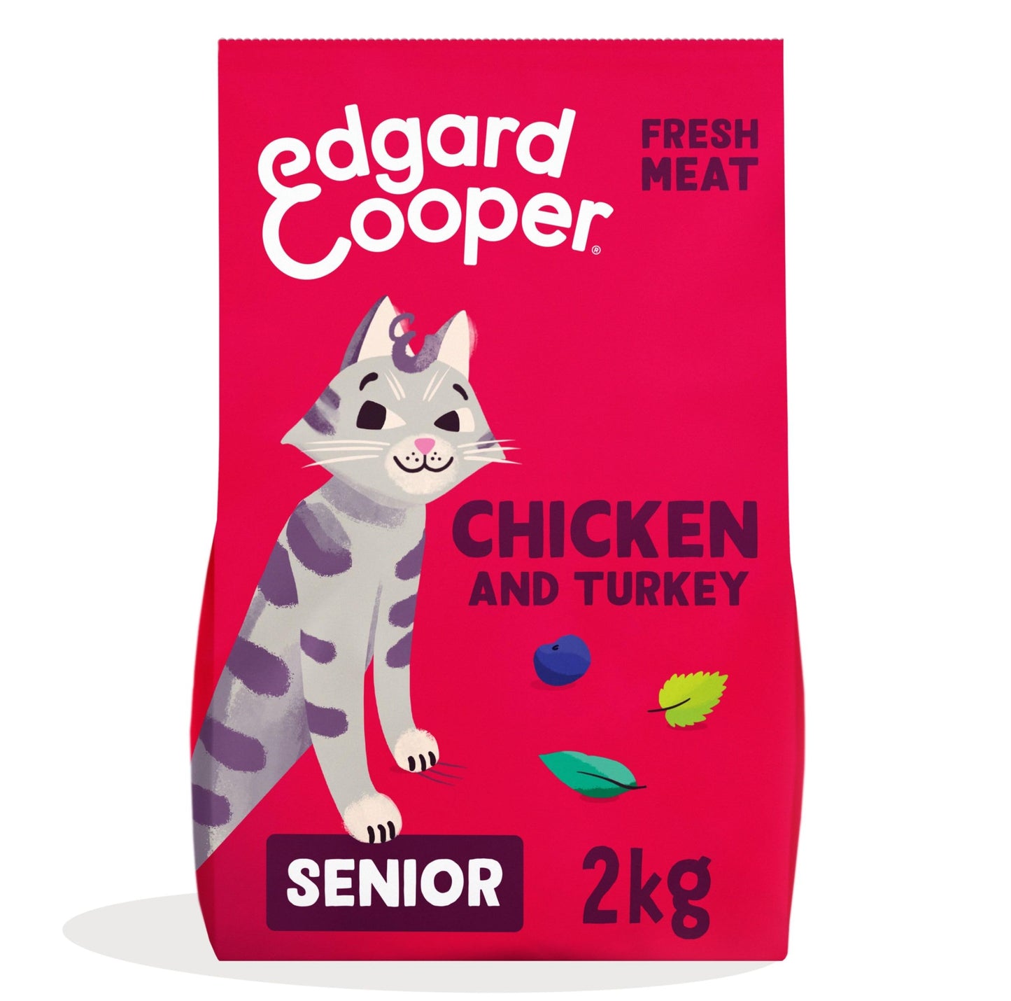 Edgard and Cooper Dry Cat Food Grain Free Adult Chicken 2kg - Natural, Fresh Meat for indoor or outdoor cats, Junk free, Healthy Ingredients, help support sensitive stomachs