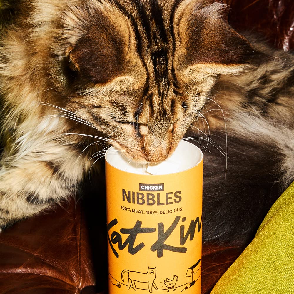 KatKin Chicken Nibbles (50g Tube): 100% Breast Freeze-Dried Cat Treats – Delicious Fresh Chicken; Freeze-Dried to Protect Nutrition; Made in the UK for Cats and Kittens