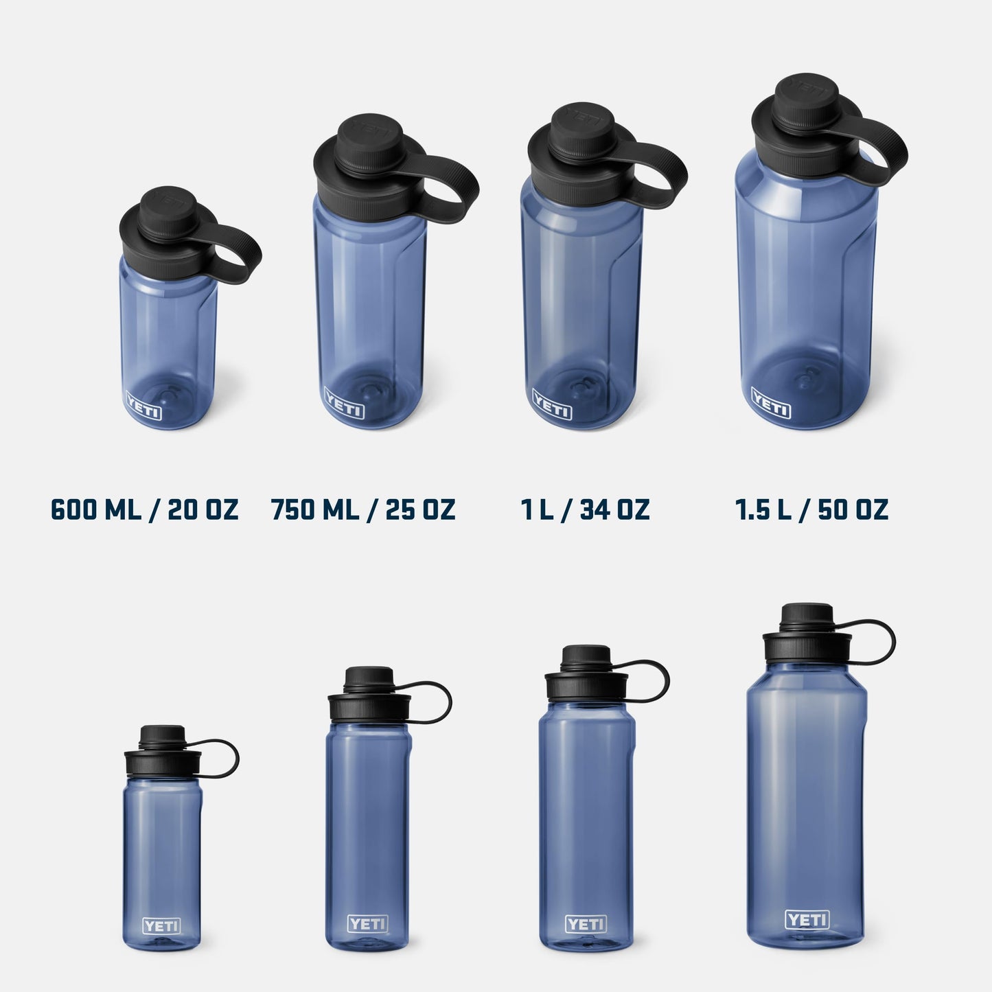 YETI Yonder Water Bottle with Leakproof Tether Cap, Lightweight and BPA-Free, 34 oz (1 L)