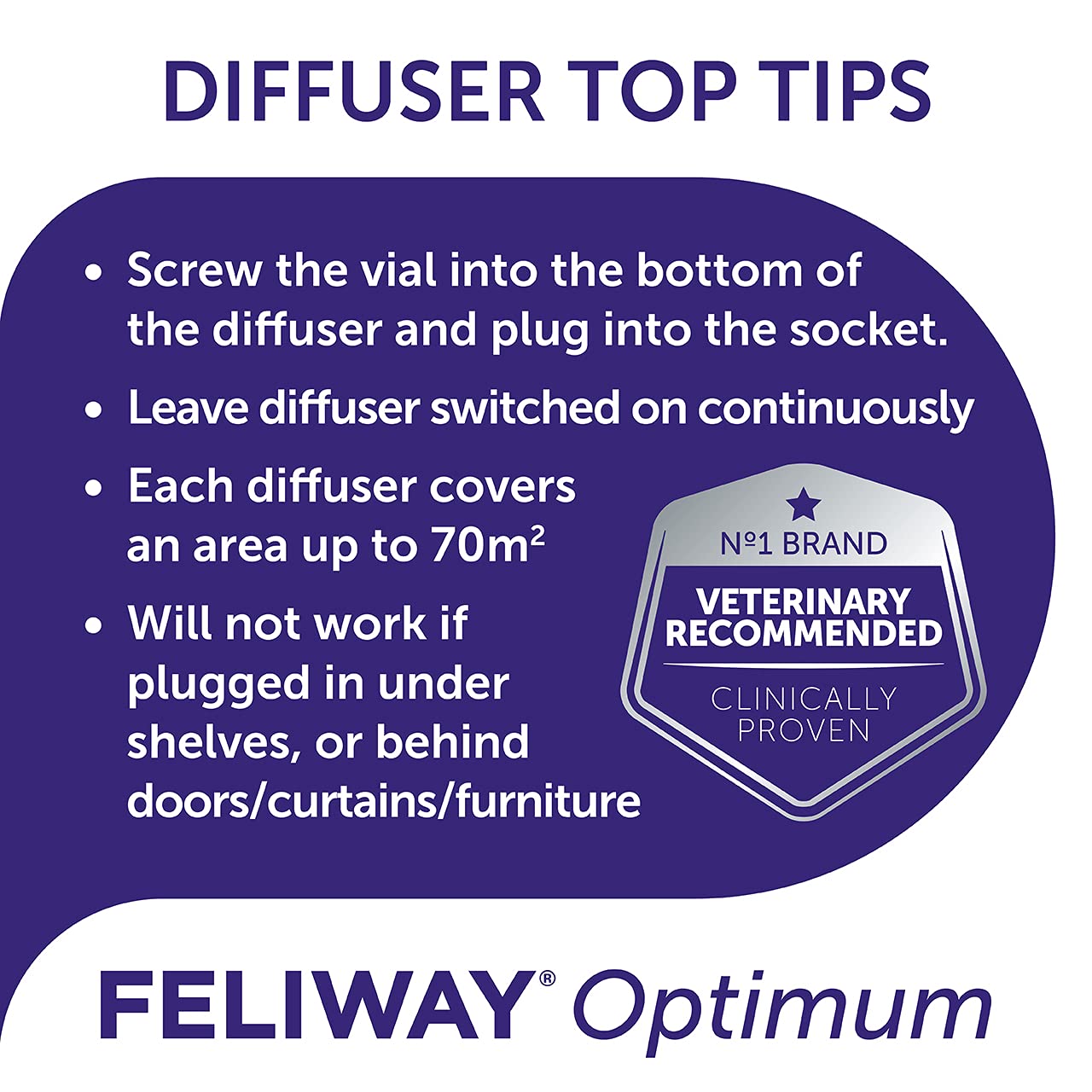 FELIWAY Optimum 30 Day Cat Calming Odourless Plug In Pheromone Diffuser Starter Kit, 48ml - Helps Solve Signs of Stress in Cats & Kittens, Veterinary Recommended, Drug-free, Clinically Proven