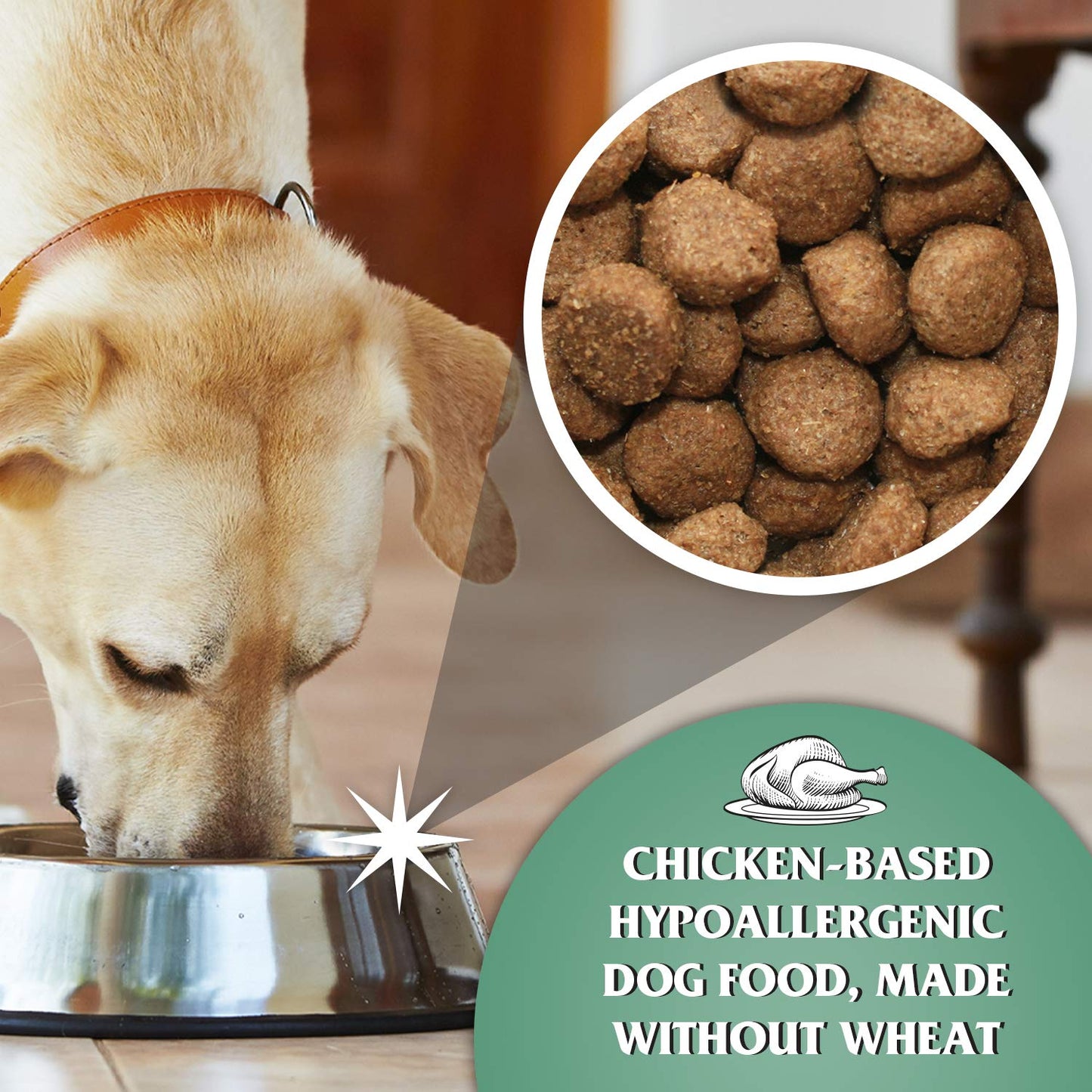 Dr John Hypoallergenic Dry Dog Food Chicken with Oats, 15 kg