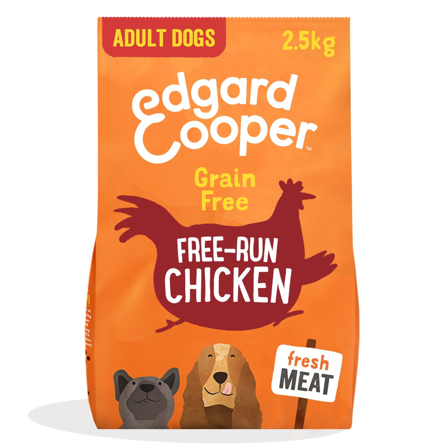 Edgard Cooper Grain Free Dog Food Dry, Natural Kibble Dry Dog Food for Adults, Gluten-Free, Hypoallergenic, with Fresh Meat & Amino Acids
