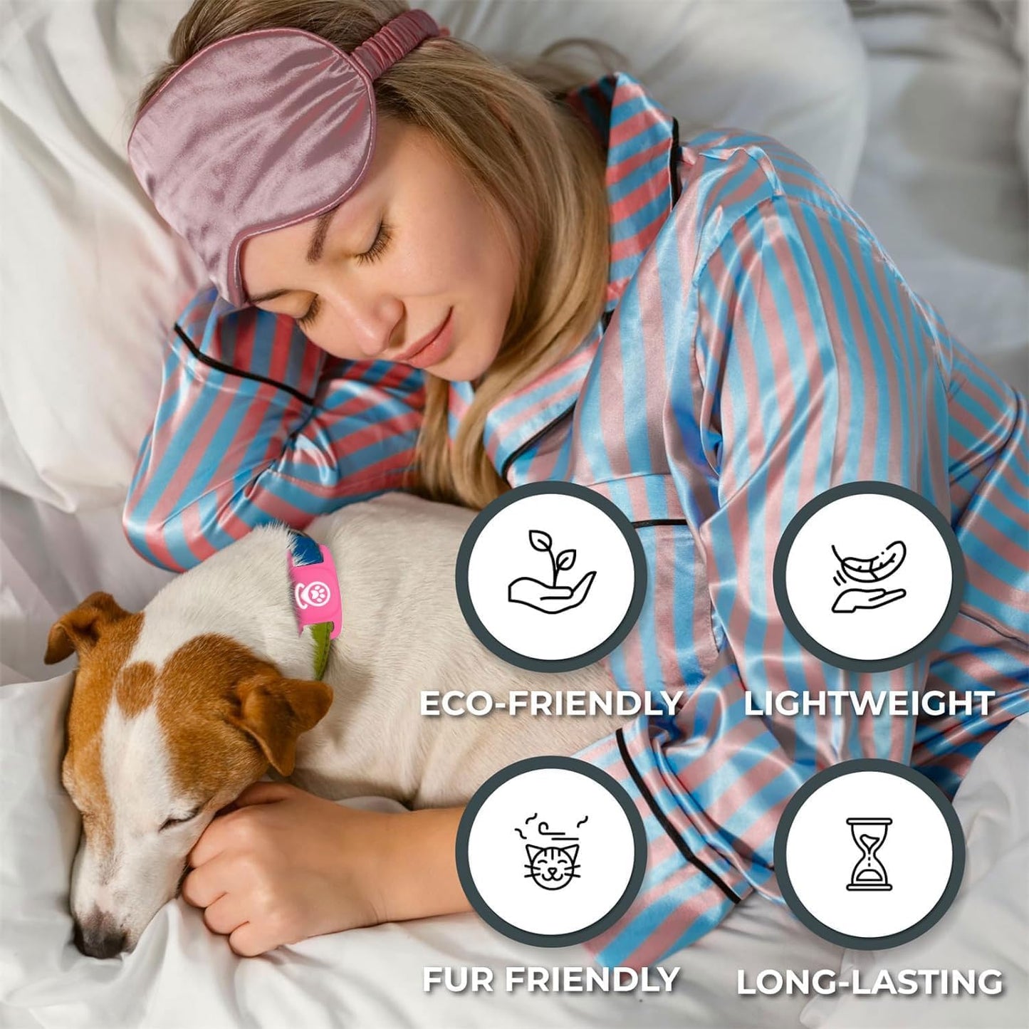 Dog Tracker, Pet Tracker with Dog Collar Tracker Holder, Dog Tracker with No Monthly Fees for Location Tracking, Work with Find My Only iOS, No GPS
