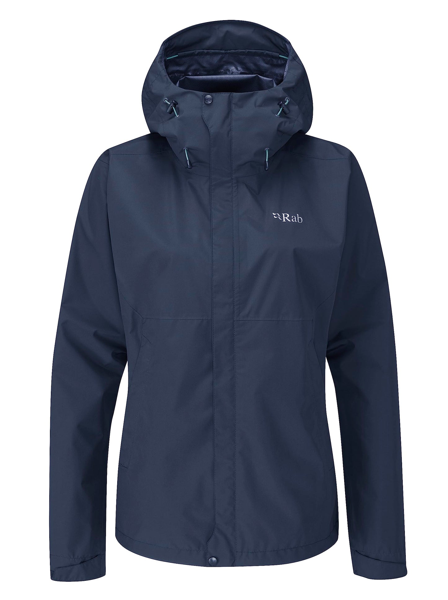 Rab Women's Downpour Eco Waterproof Breathable Jacket for Hiking, Trekking, & Climbing