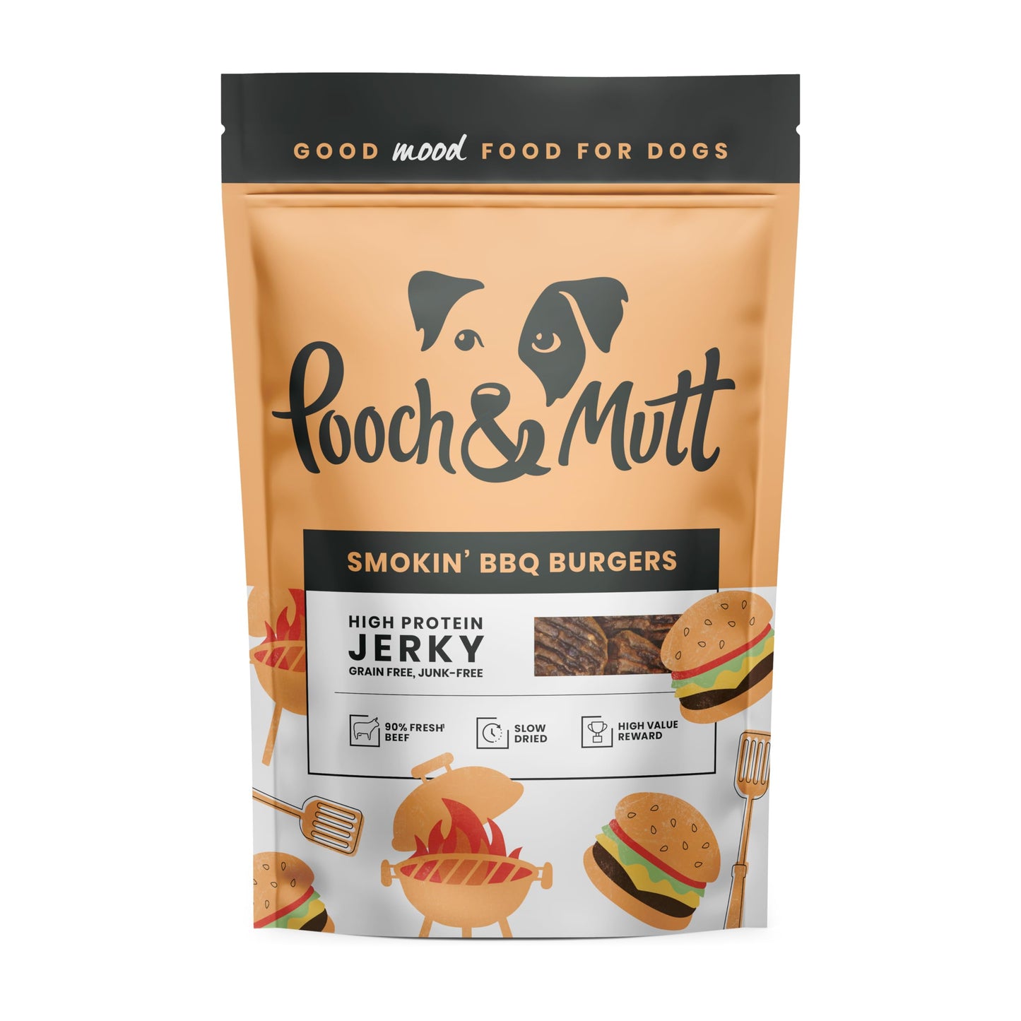 Pooch & Mutt - Meaty Jerky Treats, Grain Free Baltic Beef for Training Reward
