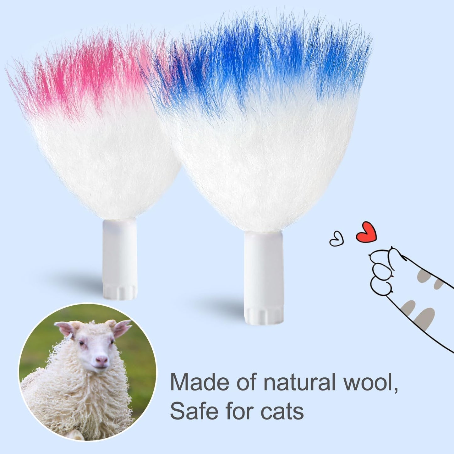 GoldenSun Cat Toy, 2-in-1 Interactive Cat Toys for Indoor Cats, Automatic Cat Toy, 8 Holes Mice Whack A Mole Moving Feather, USB Rechargeable Electronic Kitten Toys for All Breeds Black
