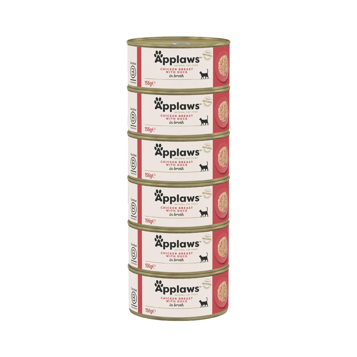 Applaws Natural Wet Cat Food, Chicken in Jelly 70 g Tin (Pack of 24 Tins)