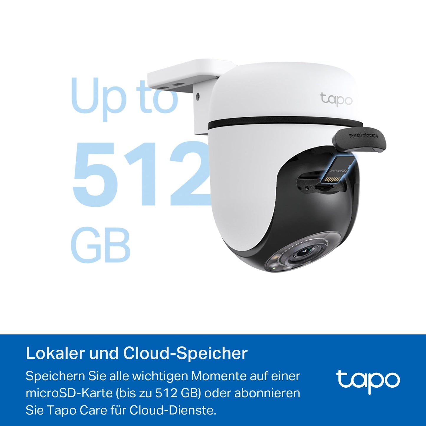Tapo TC40 Pan/Tilt Smart Security Outdoor Camera, Full HD, 360° Smart Person Detection Motion Tracking, Color Night Vision, WiFi Camera No Monthly Fee, Two-Way Talk, IP65, Works with Alexa & Google