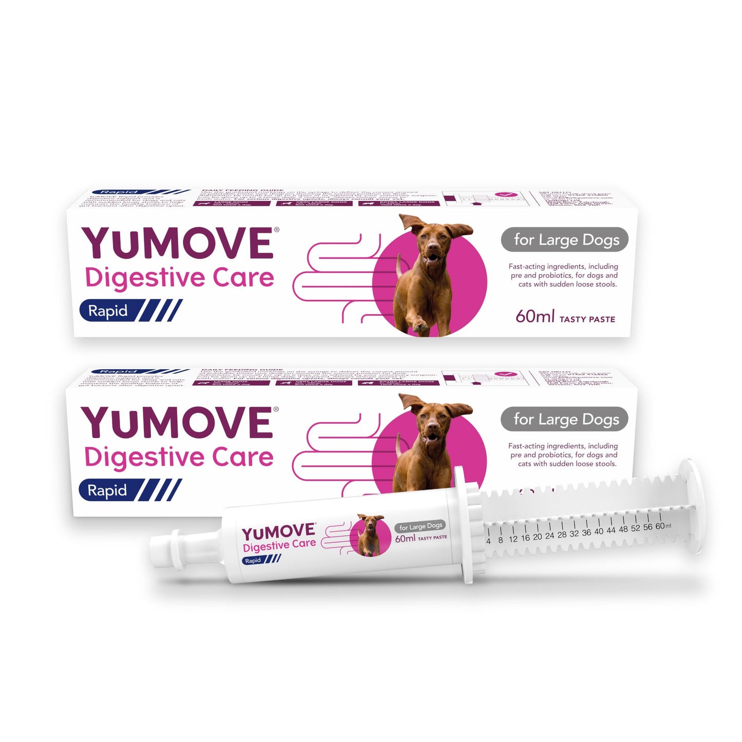 YuMOVE Digestive Care Rapid, Dog Pre and Probiotic Paste for Gut Health, Digestive Supplements with Fast-Acting Ingredients for Medium Dogs, 30ml