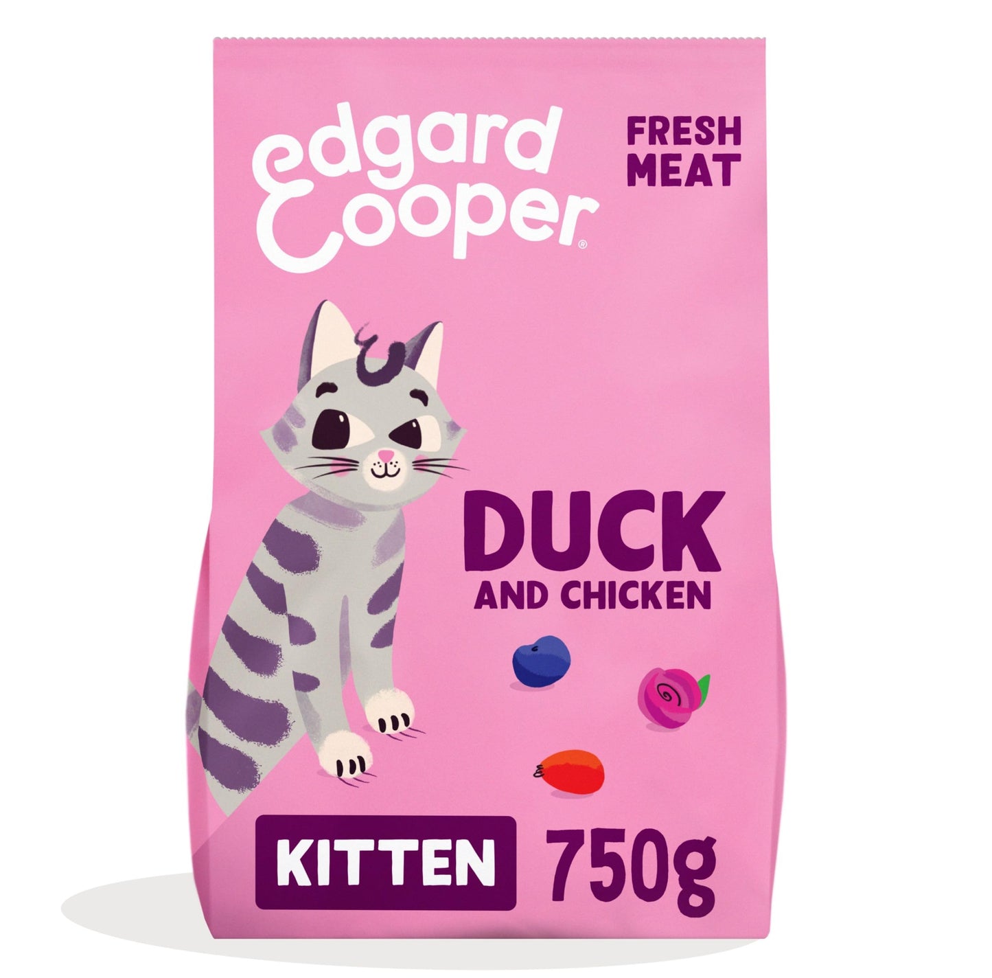 Edgard and Cooper Dry Cat Food Grain Free Adult Chicken 2kg - Natural, Fresh Meat for indoor or outdoor cats, Junk free, Healthy Ingredients, help support sensitive stomachs