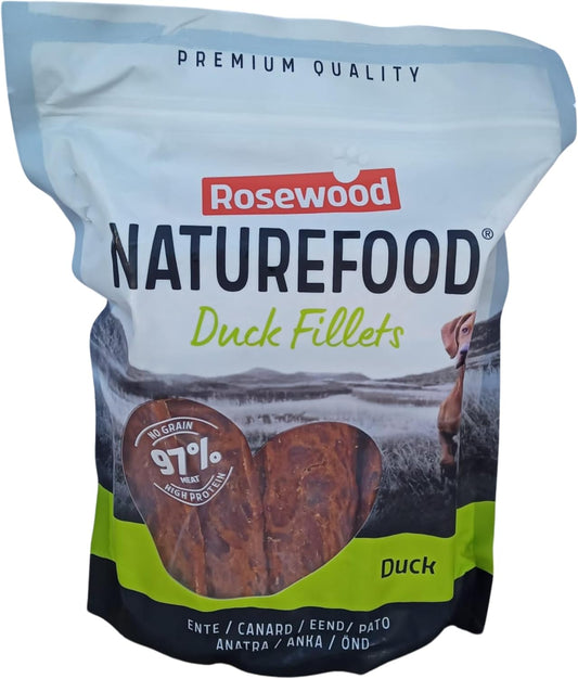 Rosewood Duck Fillets, Premium High Protein Dog Treats, 97% Meat, No Grain, 1kg