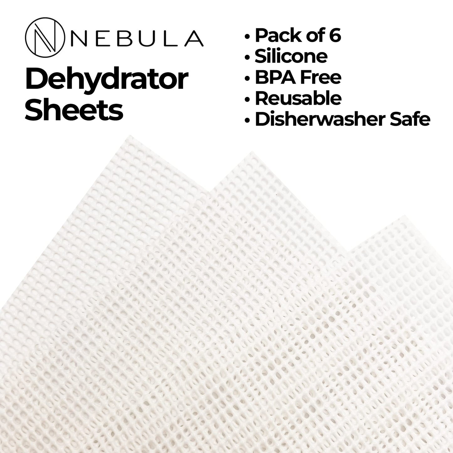Nebula 450W Round 5 Tray Food Dehydrator | Adjustable Height, 35-70°C Temperature Control, 1-48 Hour Timer, Mesh Trays | Compact & Efficient Drying for Fruits, Vegetables, Meat, Herbs & Snacks