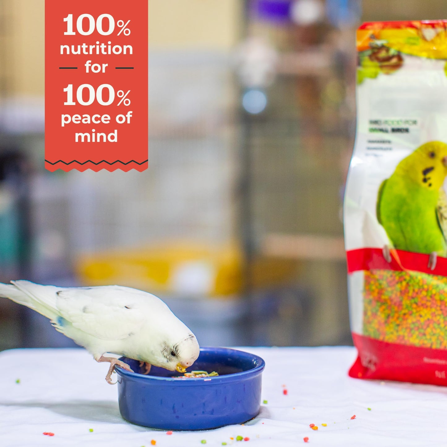 ZuPreem Fruitblend Complete Bird Food for Small Birds - 1kg