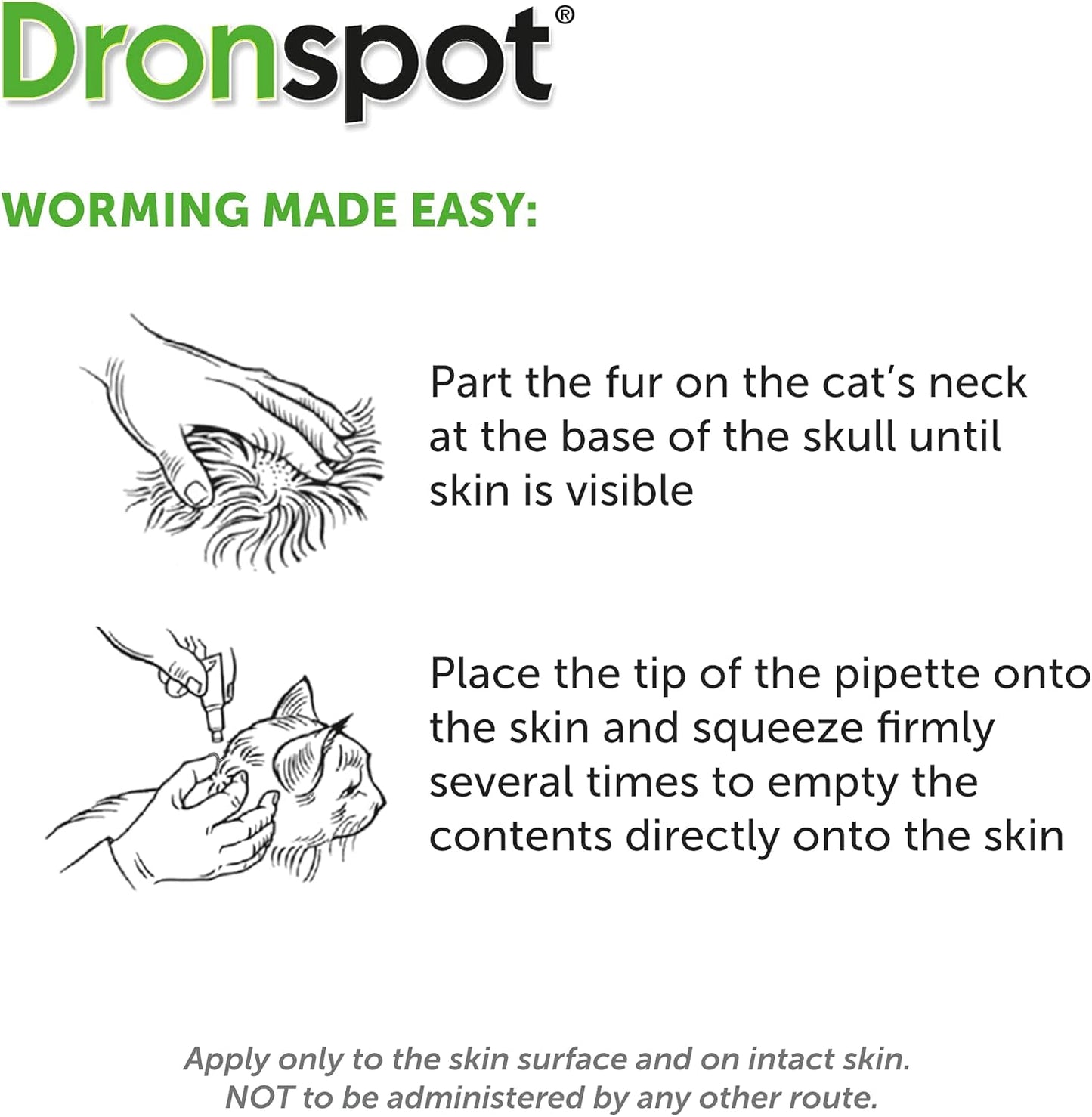 Dronspot Worming Spot On For Medium Cats (2.5-5kg)