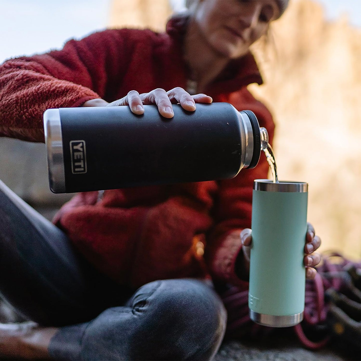 YETI Rambler Bottle Chug, Vaccum Insulated Stainless Steel Bottle with Leakproof Chug Cap, 46 oz (1.4 L)