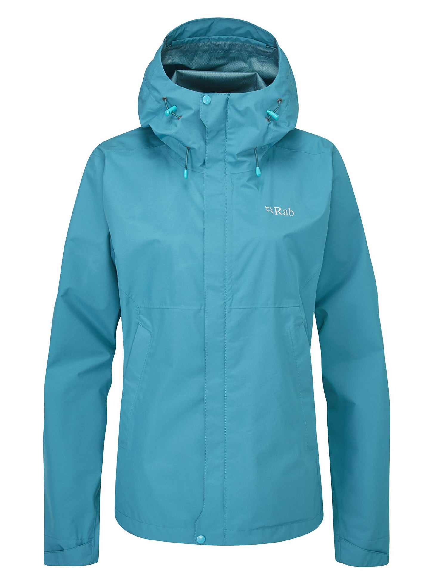 Rab Women's Downpour Eco Waterproof Breathable Jacket for Hiking, Trekking, & Climbing