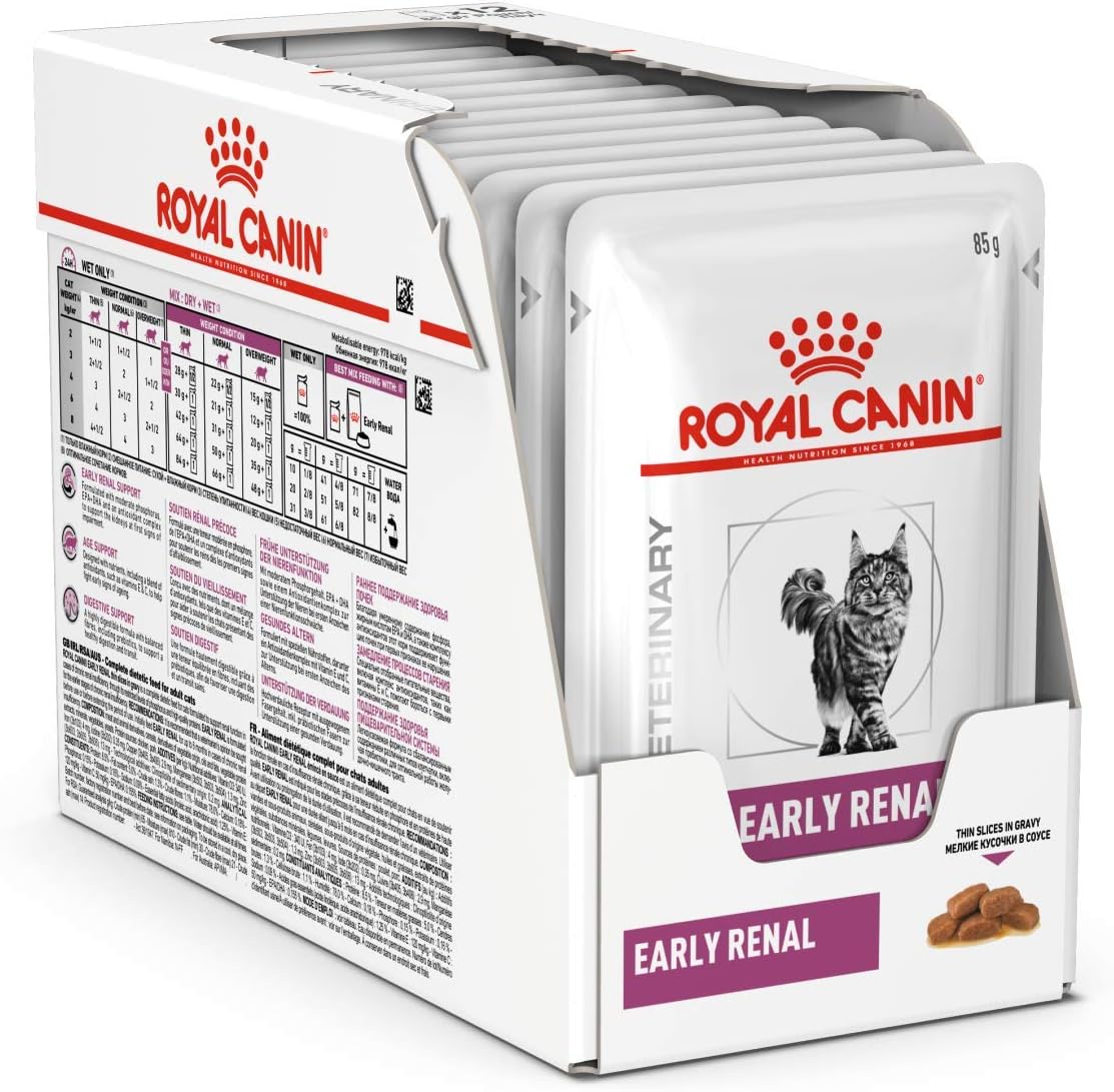ROYAL CANIN Renal Veterinary Health Nutrition Cat Food Wet Chicken 48 x 85g pouches