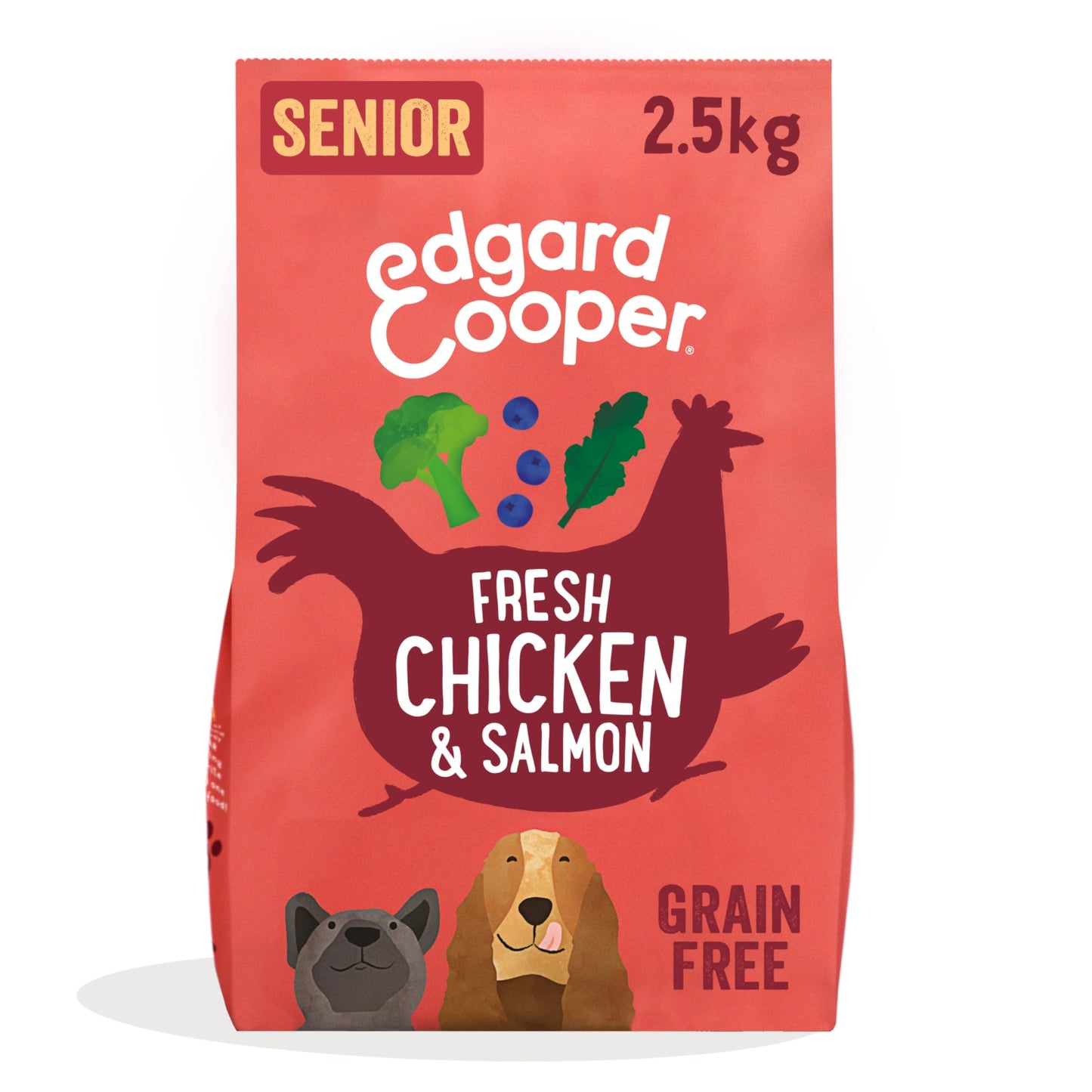 Edgard Cooper Grain Free Dog Food Dry, Natural Kibble Dry Dog Food for Adults, Gluten-Free, Hypoallergenic, with Fresh Meat & Amino Acids