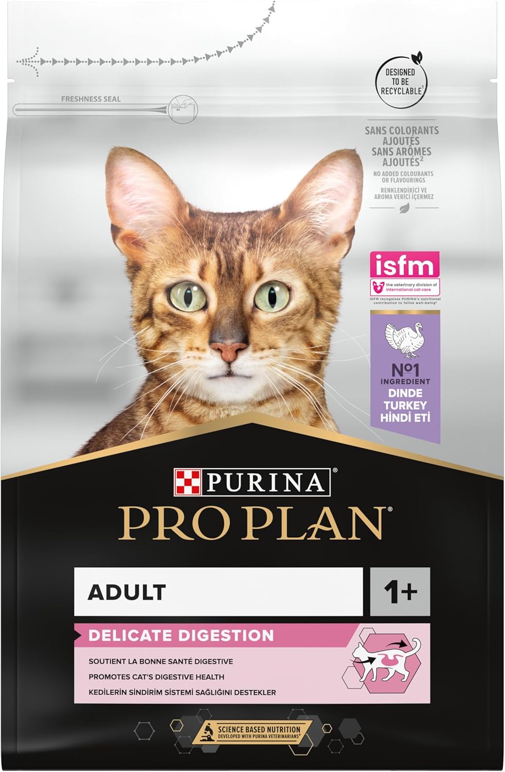 PRO PLAN® Adult 1+ DELICATE DIGESTION Rich in Turkey Dry Cat Food 3kg