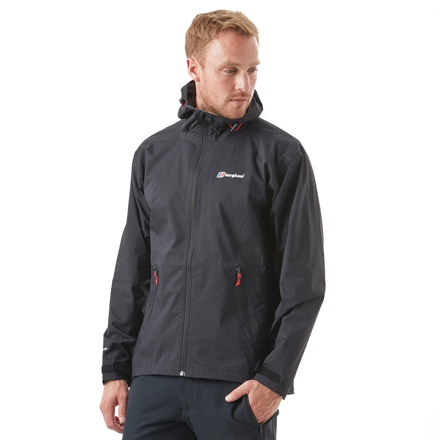 Berghaus Men’s Stormcloud Waterproof Jacket with Adjustable Hood and Drawcord Hem, Breathable, Lightweight & Durable Technical Raincoat, Ideal for Walking, Hiking & Outdoor Recreation