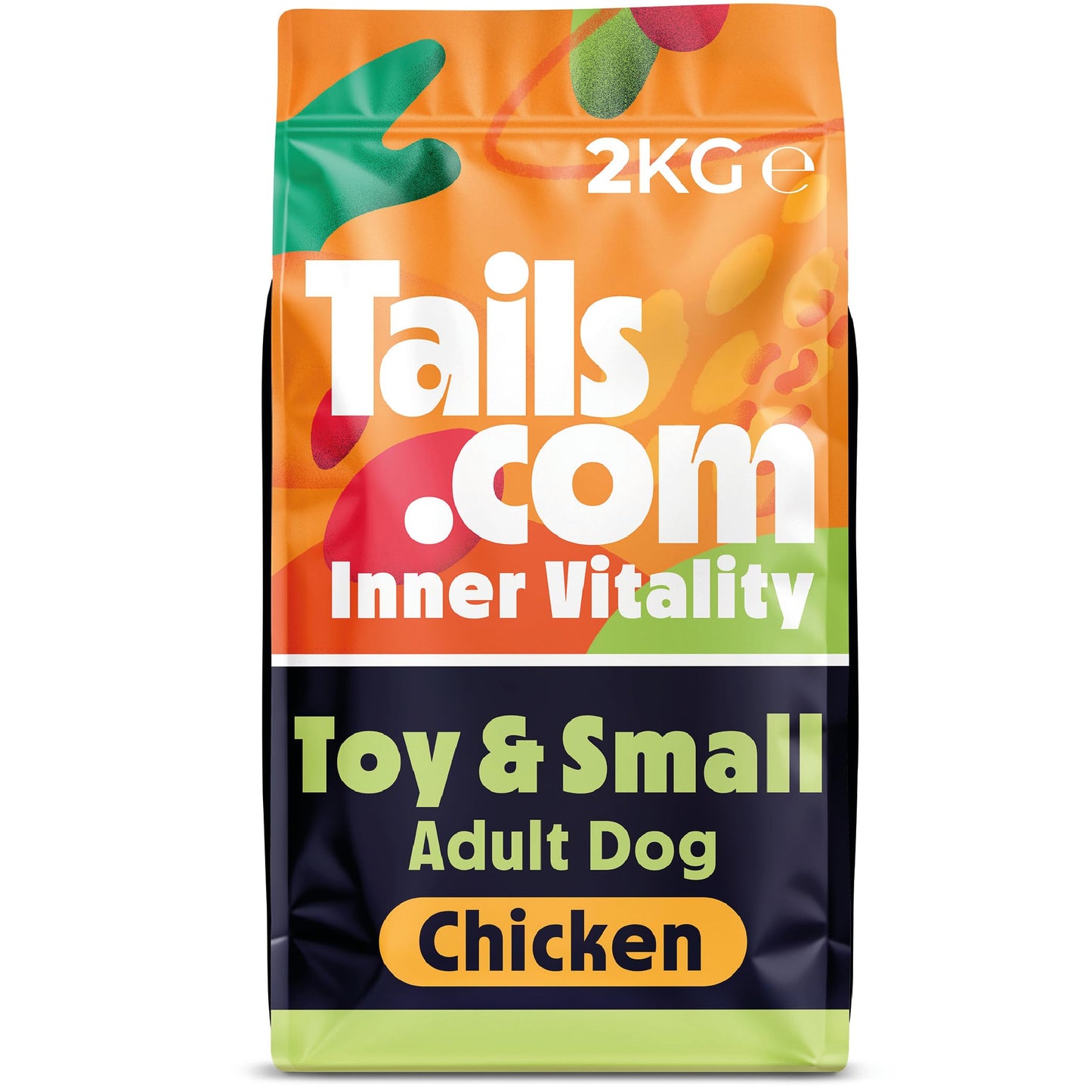 Tails.com Inner Vitality - Dry Dog Food Medium & Large Adult Chicken 2kg - 1-7 yrs - Source of glucosamine & chondroitin to support healthy joints