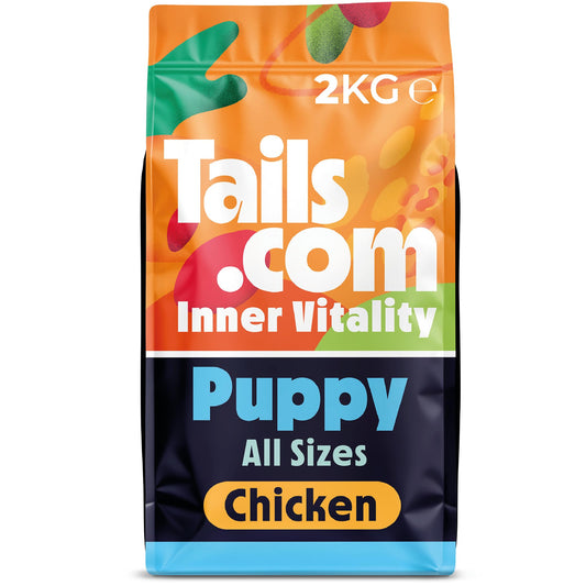 Tails.com Inner Vitality - Dry Dog Food Medium & Large Adult Chicken 2kg - 1-7 yrs - Source of glucosamine & chondroitin to support healthy joints