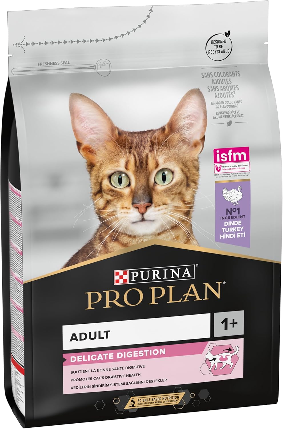 PRO PLAN® Adult 1+ DELICATE DIGESTION Rich in Turkey Dry Cat Food 3kg