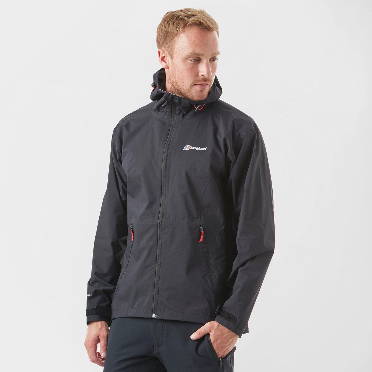 Berghaus Men’s Stormcloud Waterproof Jacket with Adjustable Hood and Drawcord Hem, Breathable, Lightweight & Durable Technical Raincoat, Ideal for Walking, Hiking & Outdoor Recreation