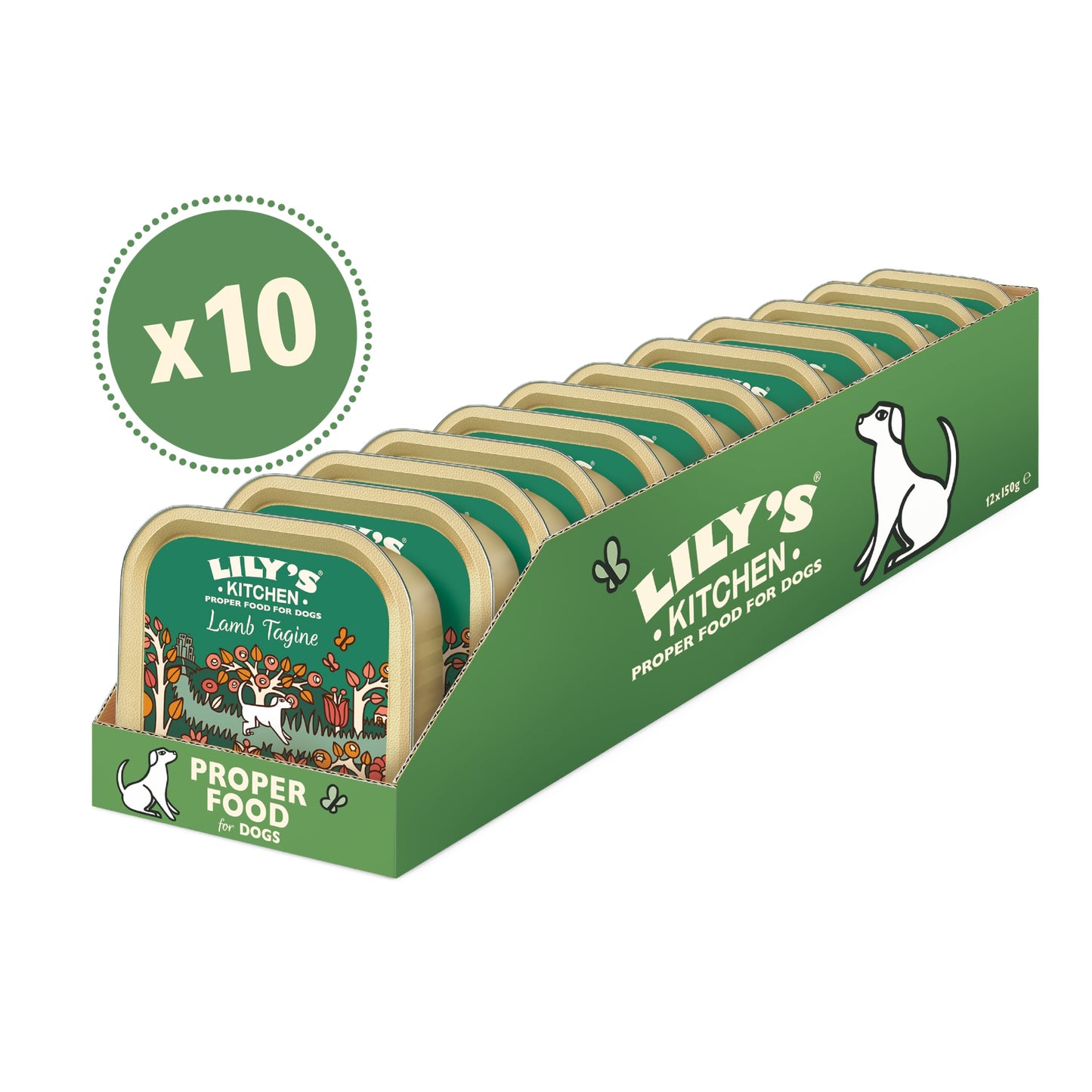 Lily's Kitchen Natural Adult Wet Dog Food Tray Cottage Pie Grain-Free Recipe 10 x 150g