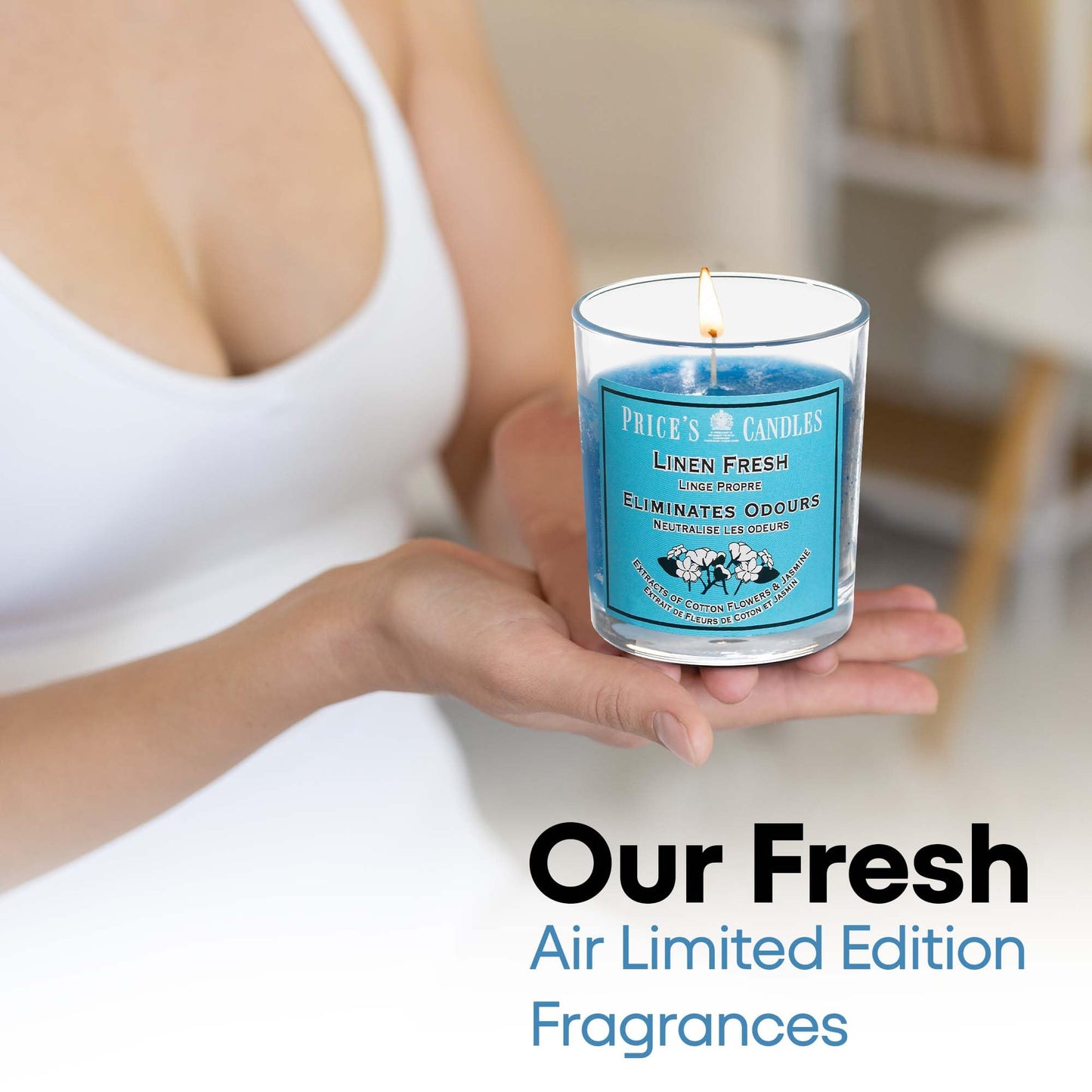 Price's - Household Pet Jar Candle - Odour Eliminating Candle - Made With Orange, Lemon & Thyme Extracts - Clean, Fresh, Quality Fragrance - Long Lasting Scent