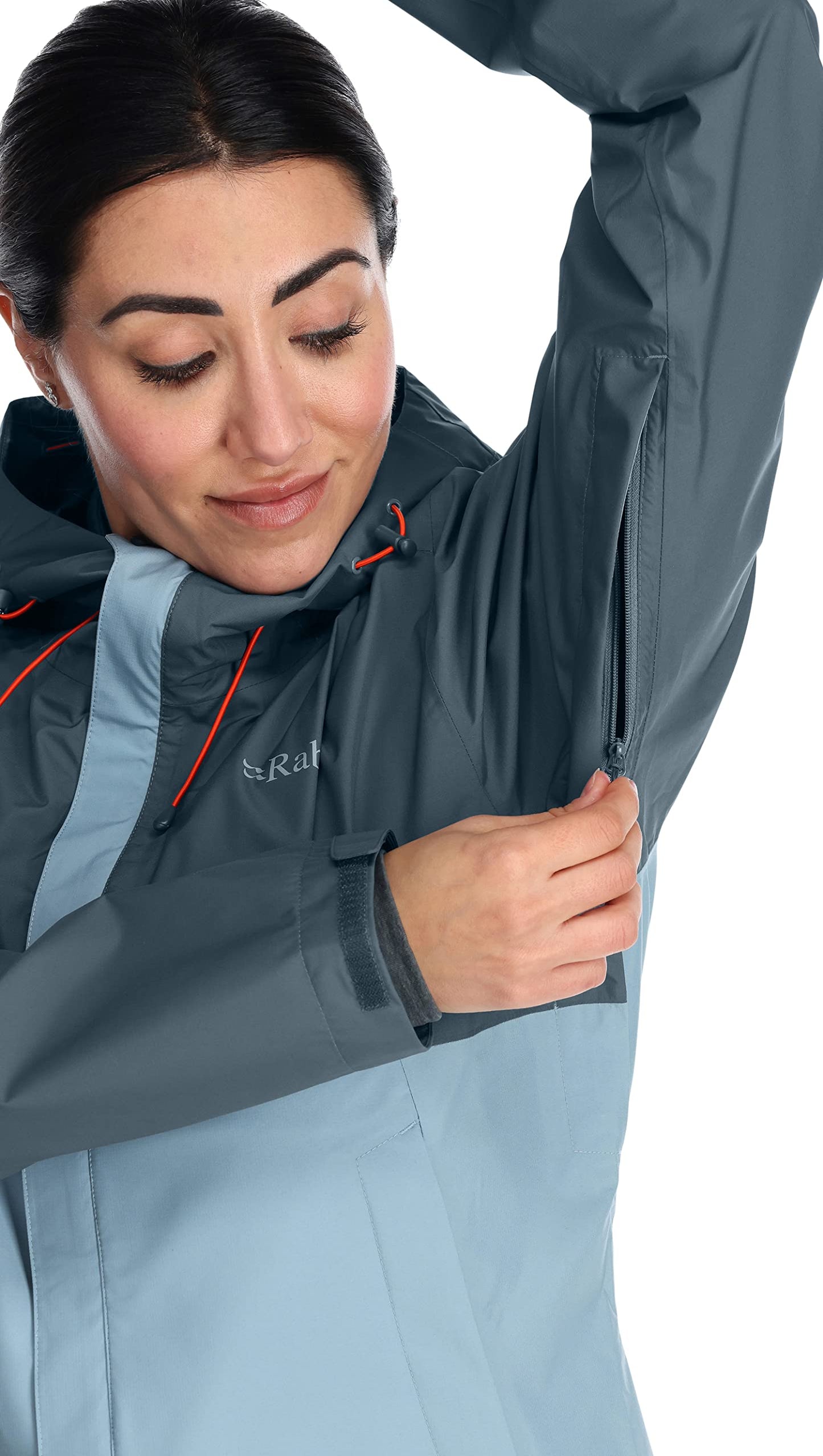 Rab Women's Downpour Eco Waterproof Breathable Jacket for Hiking, Trekking, & Climbing