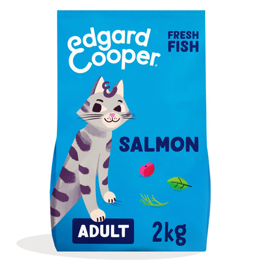 Edgard and Cooper Dry Cat Food Grain Free Adult Chicken 2kg - Natural, Fresh Meat for indoor or outdoor cats, Junk free, Healthy Ingredients, help support sensitive stomachs