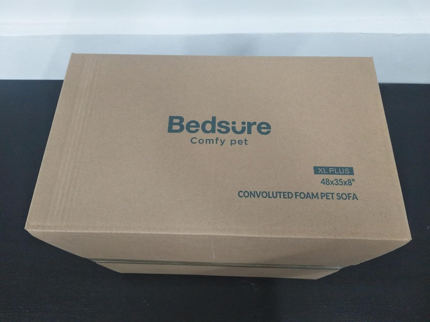 Bedsure Dog Sofa Bed Extra Large - Washable Orthopedic Dog Beds and Couch with Removable Flannel Zipper Cover, XL Plus Waterproof Human Dog Bed for Adults, Squre Pet Bed