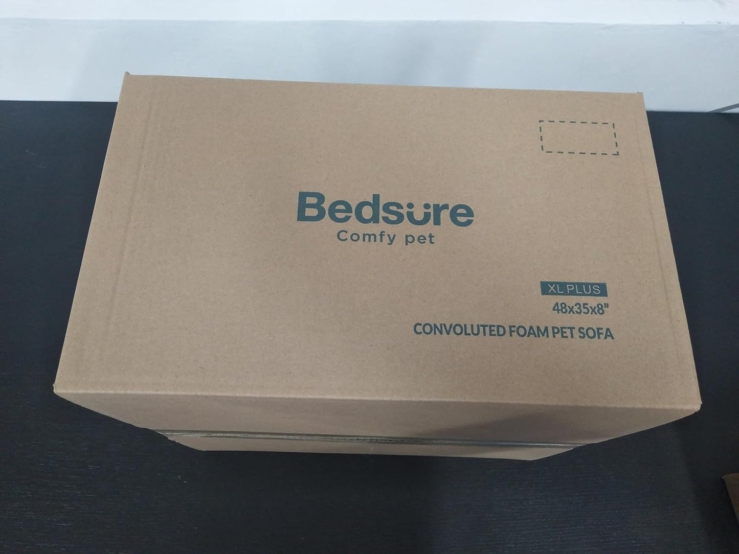 Bedsure Dog Sofa Bed Extra Large - Washable Orthopedic Dog Beds and Couch with Removable Flannel Zipper Cover, XL Plus Waterproof Human Dog Bed for Adults, Squre Pet Bed