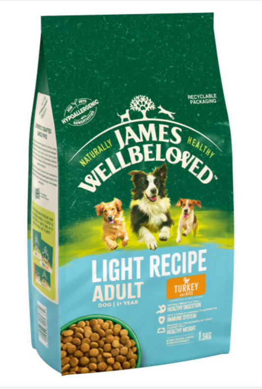 James Wellbeloved Adult Light Turkey & Rice 1.5kg