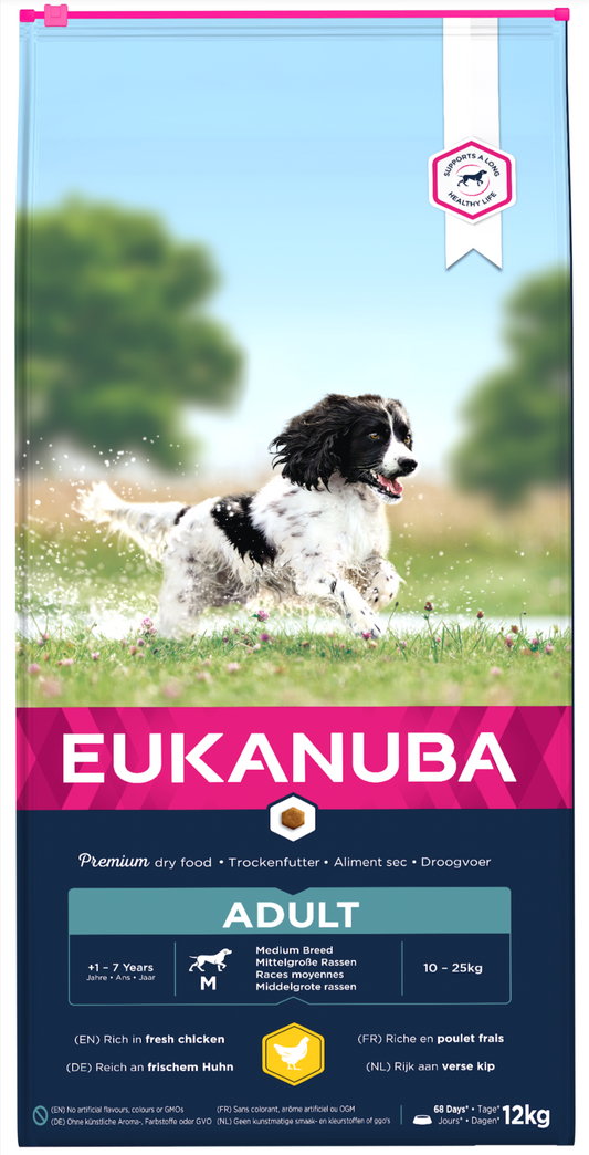 Eukanuba Adult Medium Breed Chicken 12kg