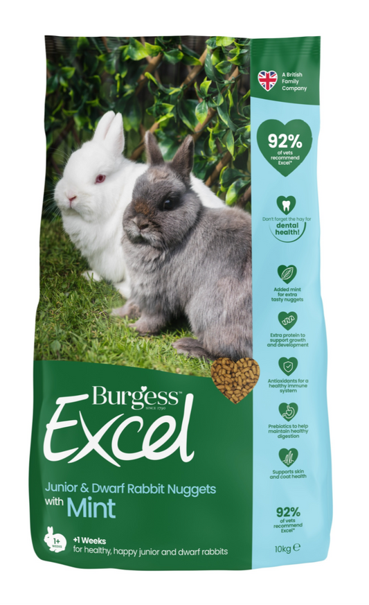 Burgess Excel Rabbit Junior & Dwarf 10kg