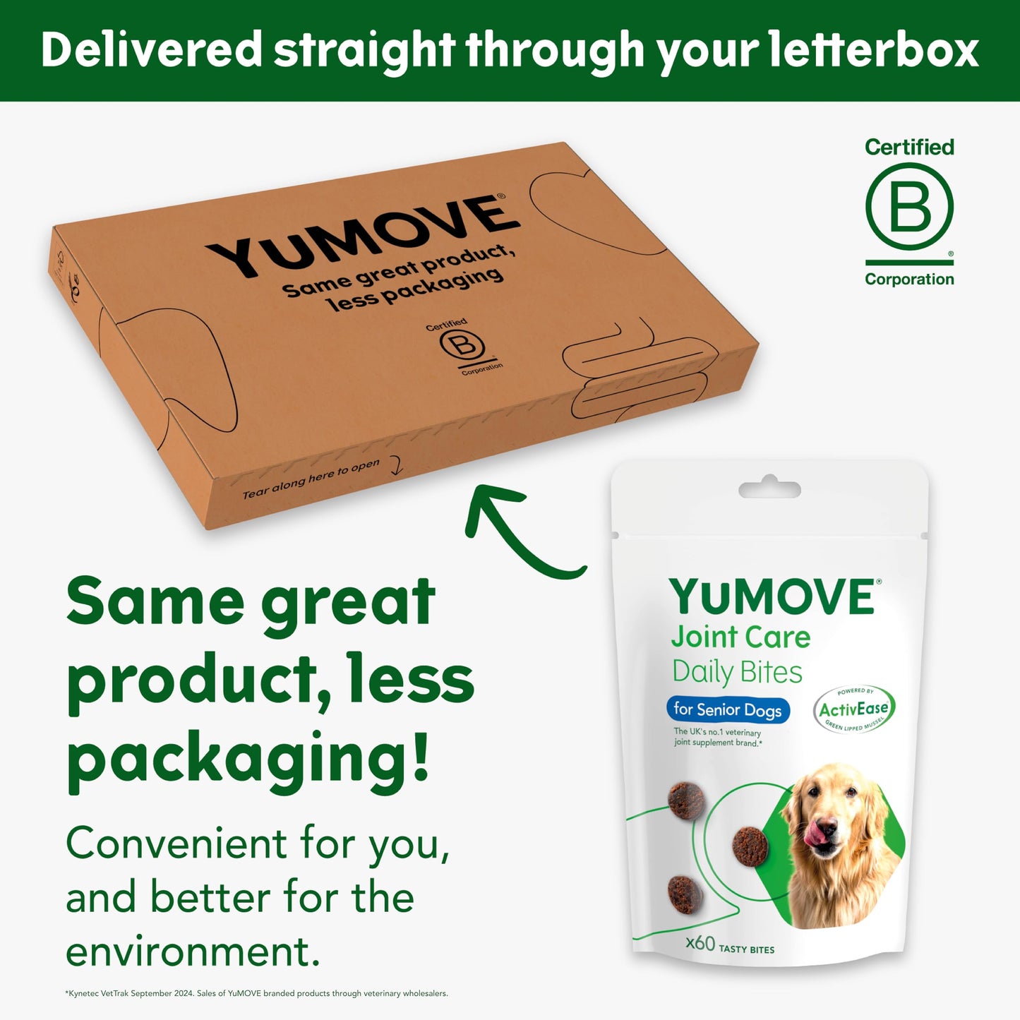 YuMOVE Max Strength Joint Supplement for Senior Dogs, Essential Dog Hip and Joint Aid for Senior Dogs with Glucosamine, Chondroitin, Green Lipped Mussel, Aged 8+, 60 Chews
