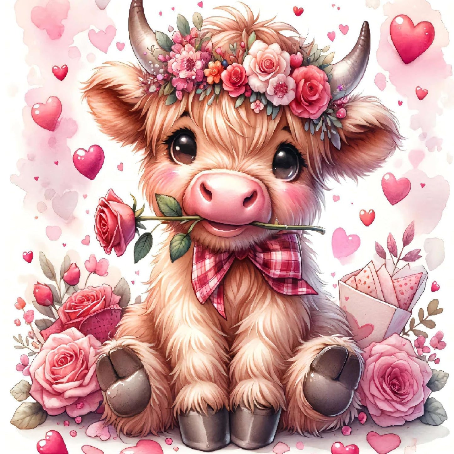 cdsnxore Diamond Painting Kits for Adults, Animal Cow Diamond Art Kits for Adults Beginners, Diamond Arts Kits for Home Wall Decor 12 x 12 Inch (286)