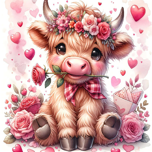 cdsnxore Diamond Painting Kits for Adults, Animal Cow Diamond Art Kits for Adults Beginners, Diamond Arts Kits for Home Wall Decor 12 x 12 Inch (286)