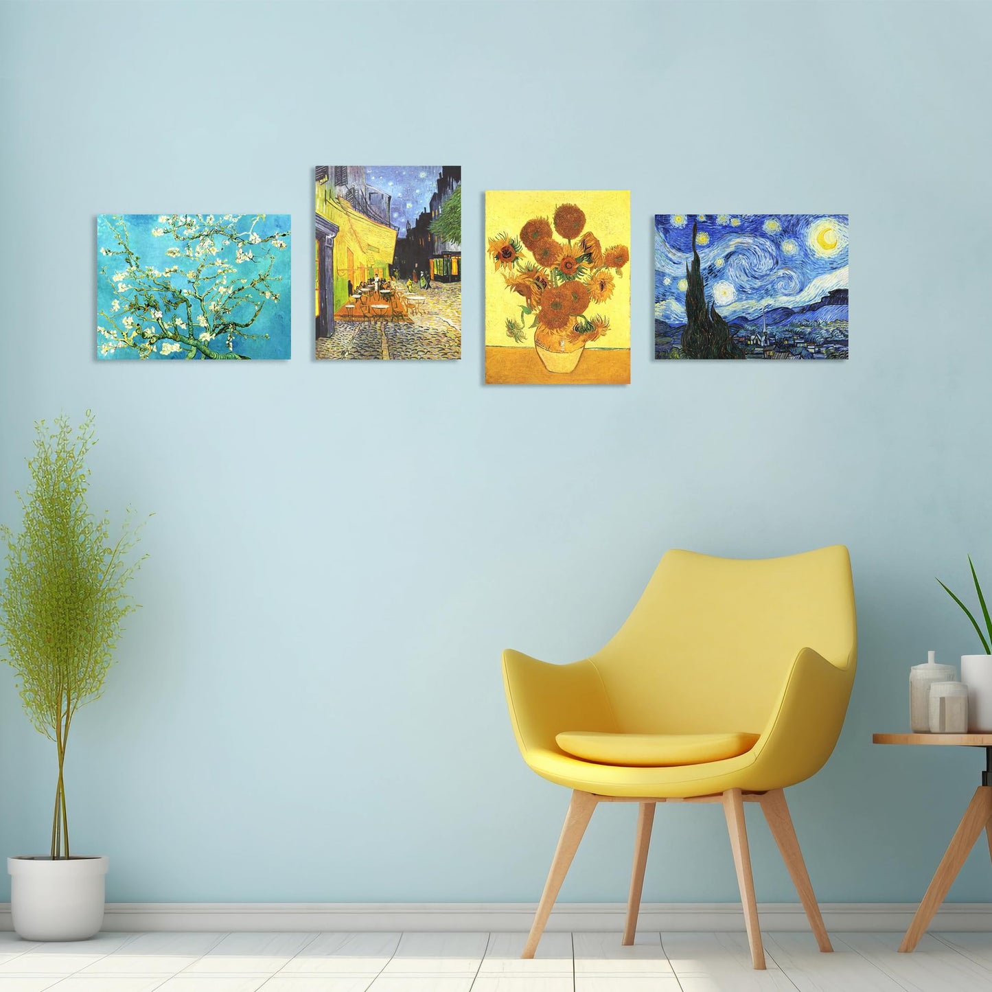Muzagroo Art 5D Diamond Painting Kits for Adults, DIY Diamond Art Kits for Beginners, Turtle Diamond Dot Kits Gem Arts and Crafts for Living Room, Gem Painting Bedroom 4 PCS Wall Art