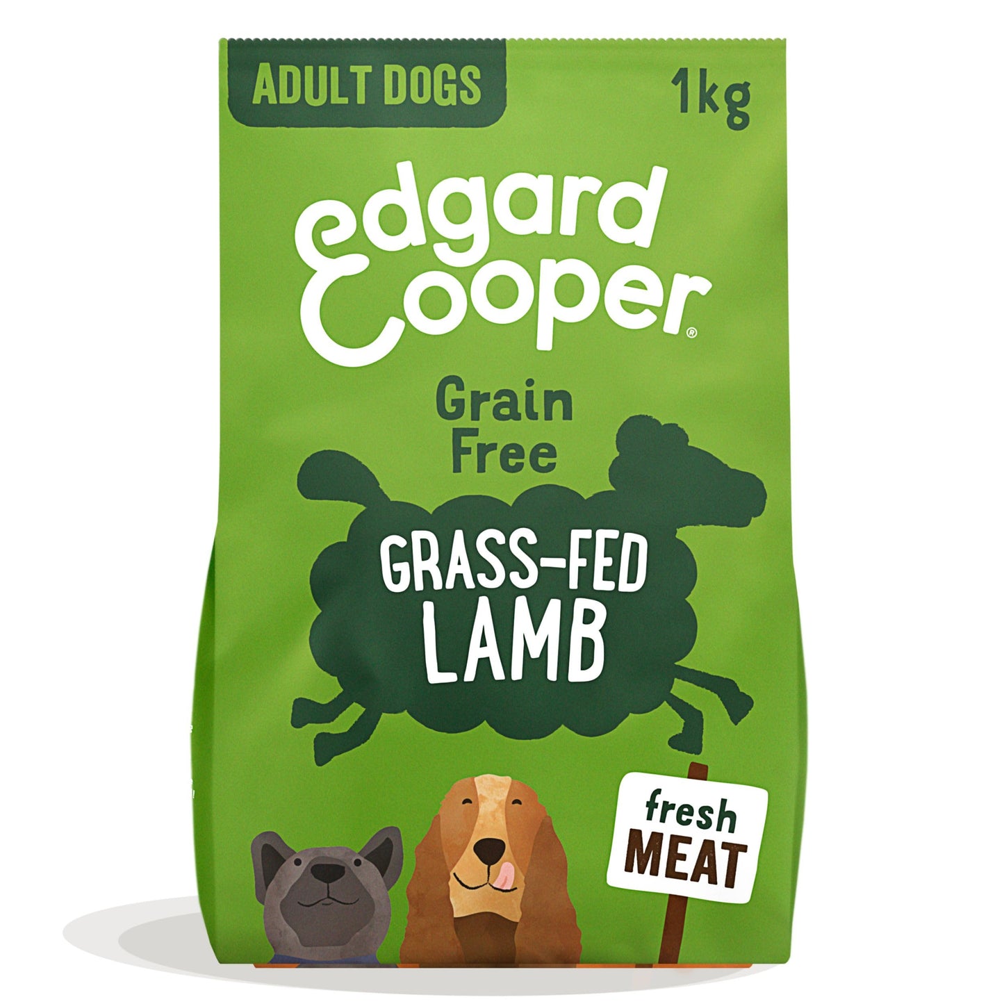 Edgard Cooper Grain Free Dog Food Dry, Natural Kibble Dry Dog Food for Adults, Gluten-Free, Hypoallergenic, with Fresh Meat & Amino Acids